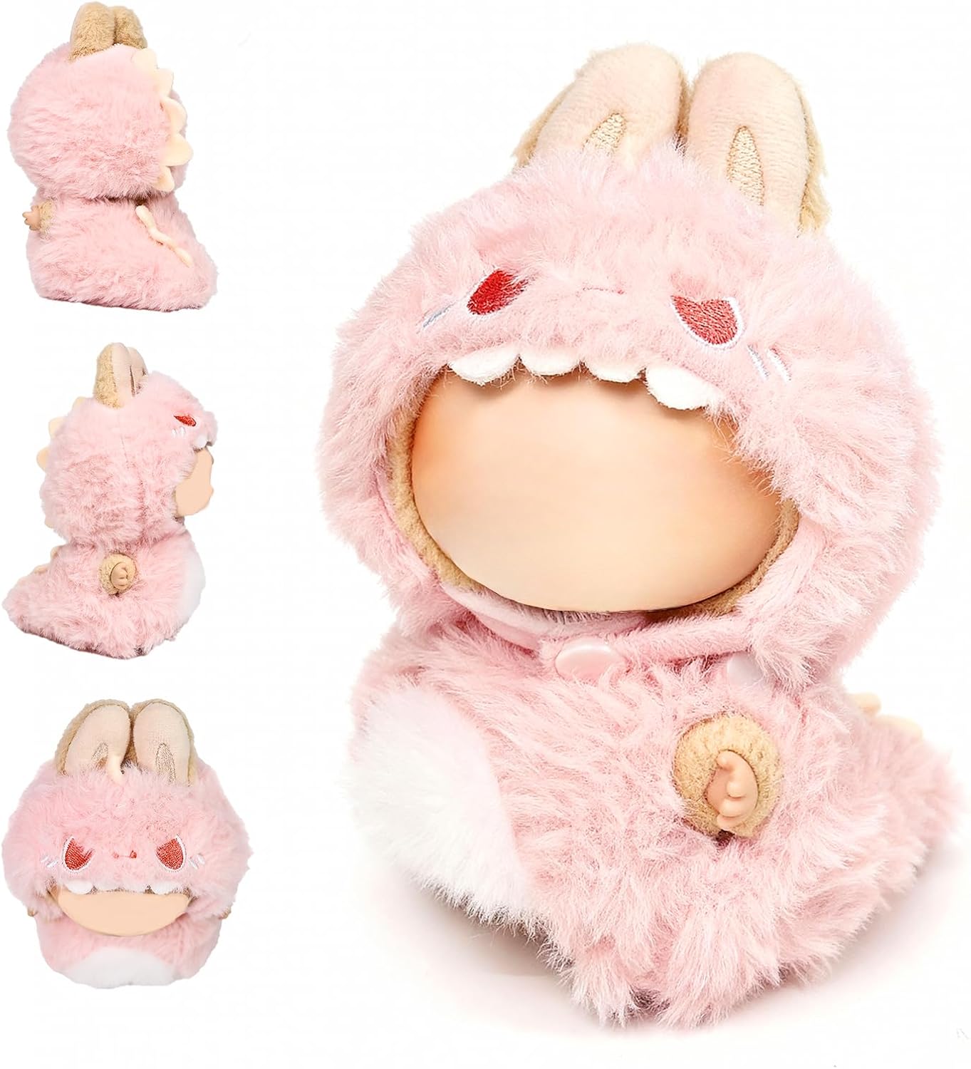 Clothes for labubu 17cm Accessories Suit Cute Clothes for Doll Dress up Animal Style Outfits (NO Doll)(Frog)