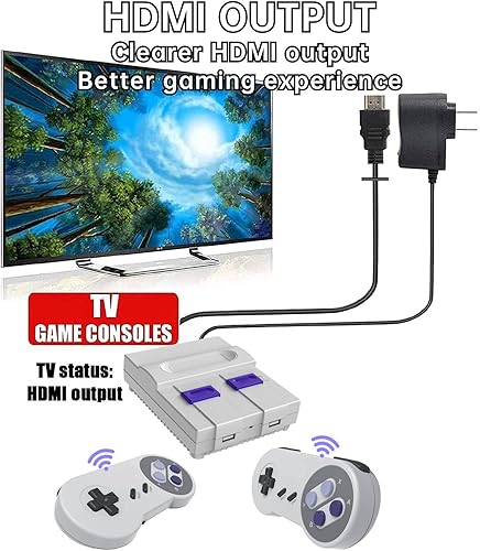 Miniatura 3 de Consola de juegos retro súper clásica, sistema clásico de mini videojuegos integrado en más de 2000 juegos clásicos diferentes, salida HD 4k y 2