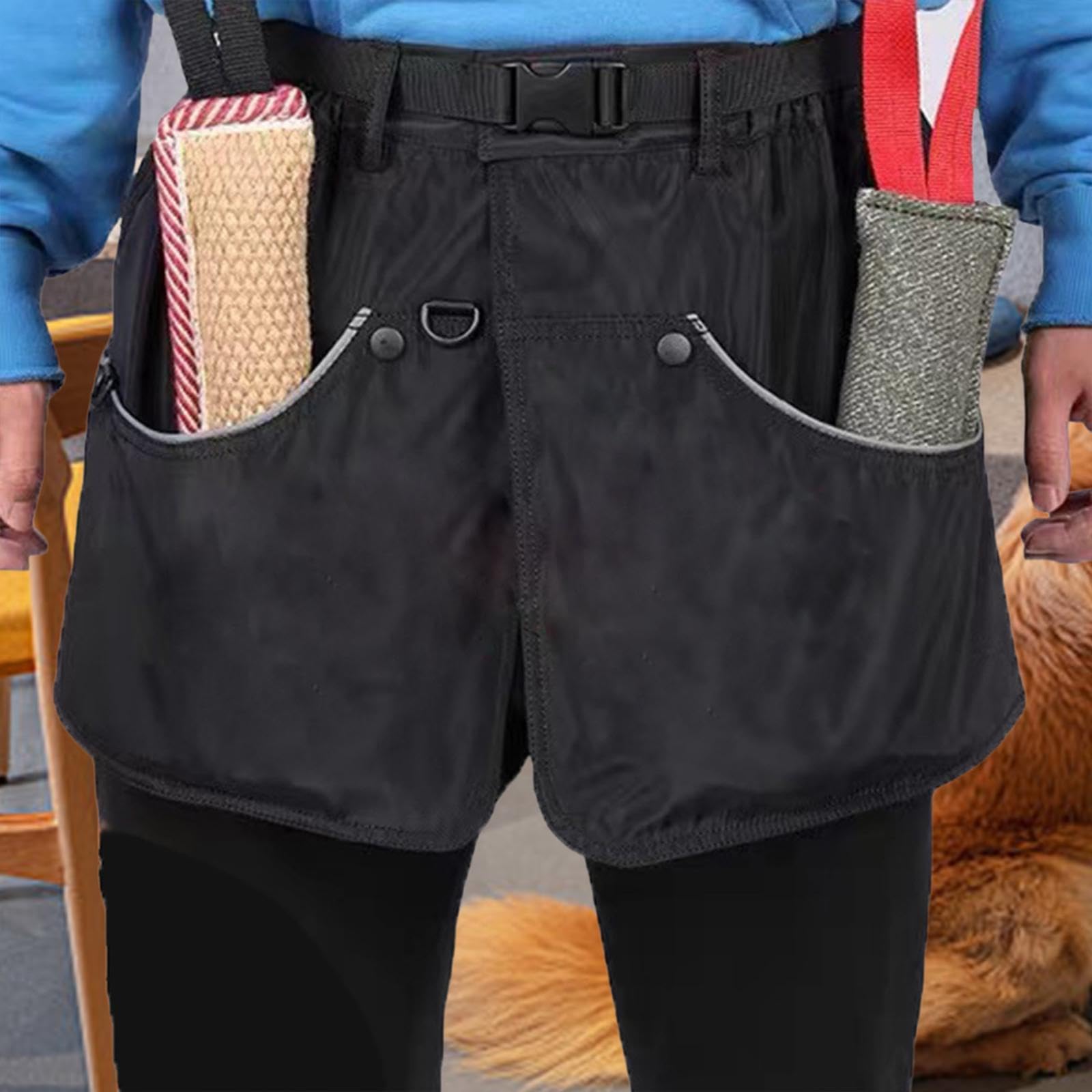 KESOTO Hundetraining Schürze für Hunde Handler mit Wasserdichten Eigenschaften, Black L
