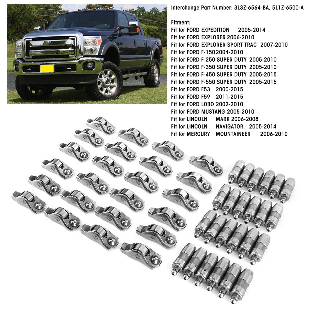Kit di punterie idrauliche per motore, ricambi durevoli e ad alte prestazioni per F450 F550 in lega di alluminio, 24 pezzi.