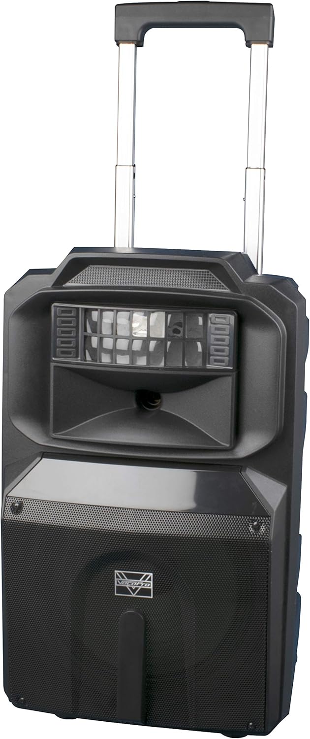 VocoPro 12” Powered DJ/Karaoke Party Speaker with RGB Derby Light (KARAOKETHUND1200) : Musical Instruments
