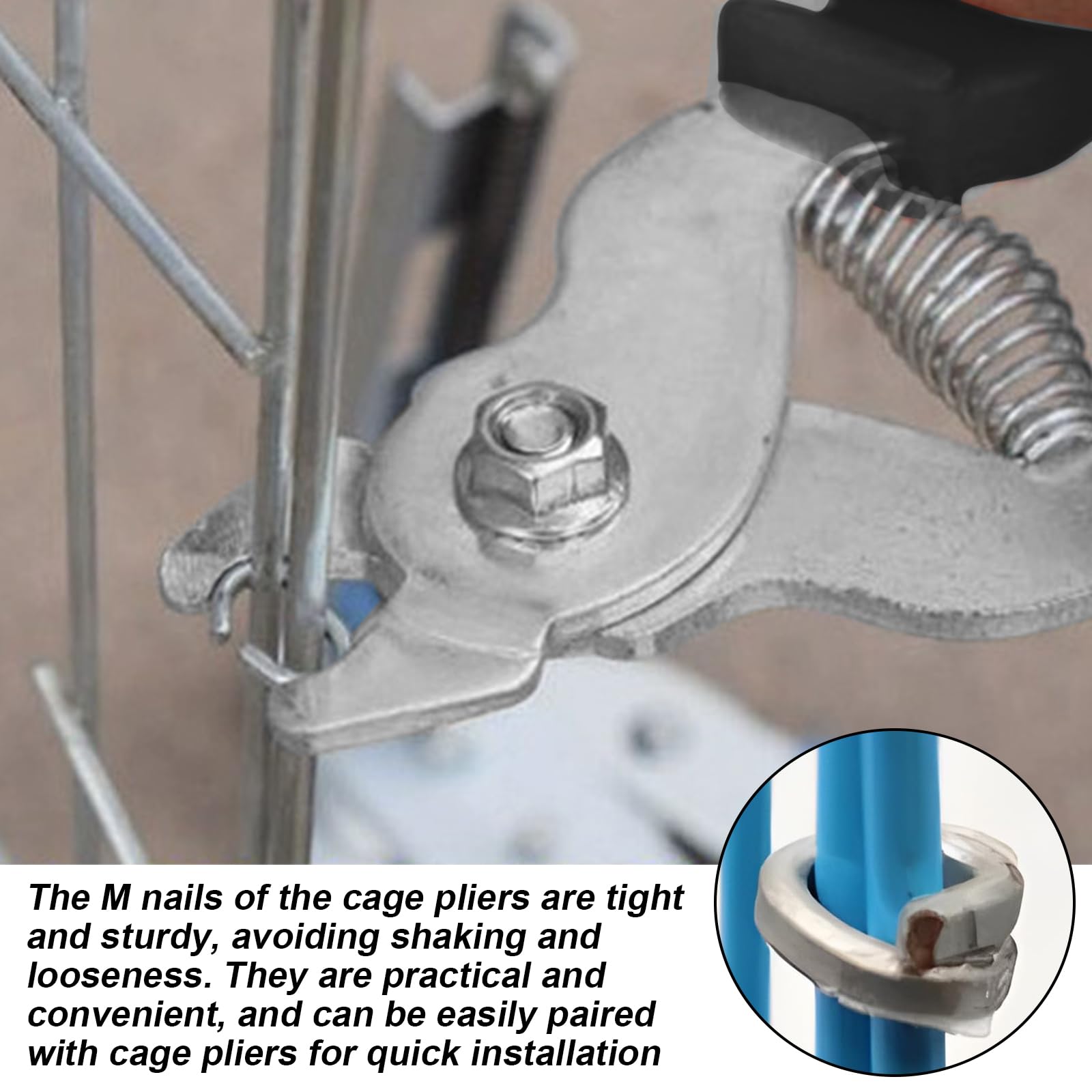 Pinza a clip per salsicce, con 1200 clip, pinza per il fissaggio del filo con 1200 clip per materassi auto, cuscini, divani, recinzioni, gabbie per animali domestici
