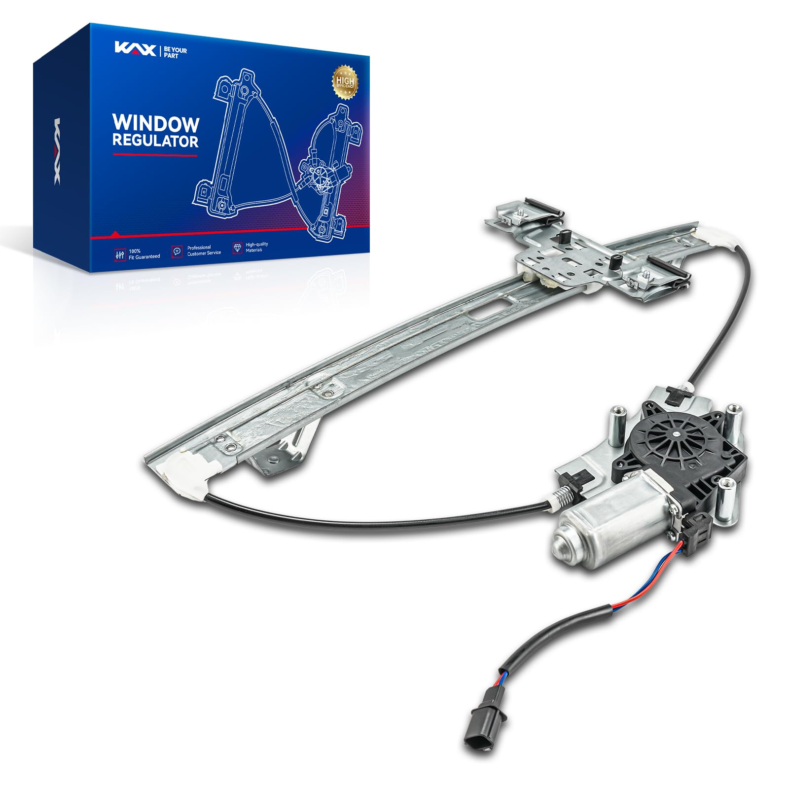KAX Rear Left Power Window Regulator w/Motor Fit for Ford F-150 2004-2010
