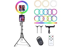 13" Selfie LED Photo Booth Ring Light with Tripod Stand & Phone Holder