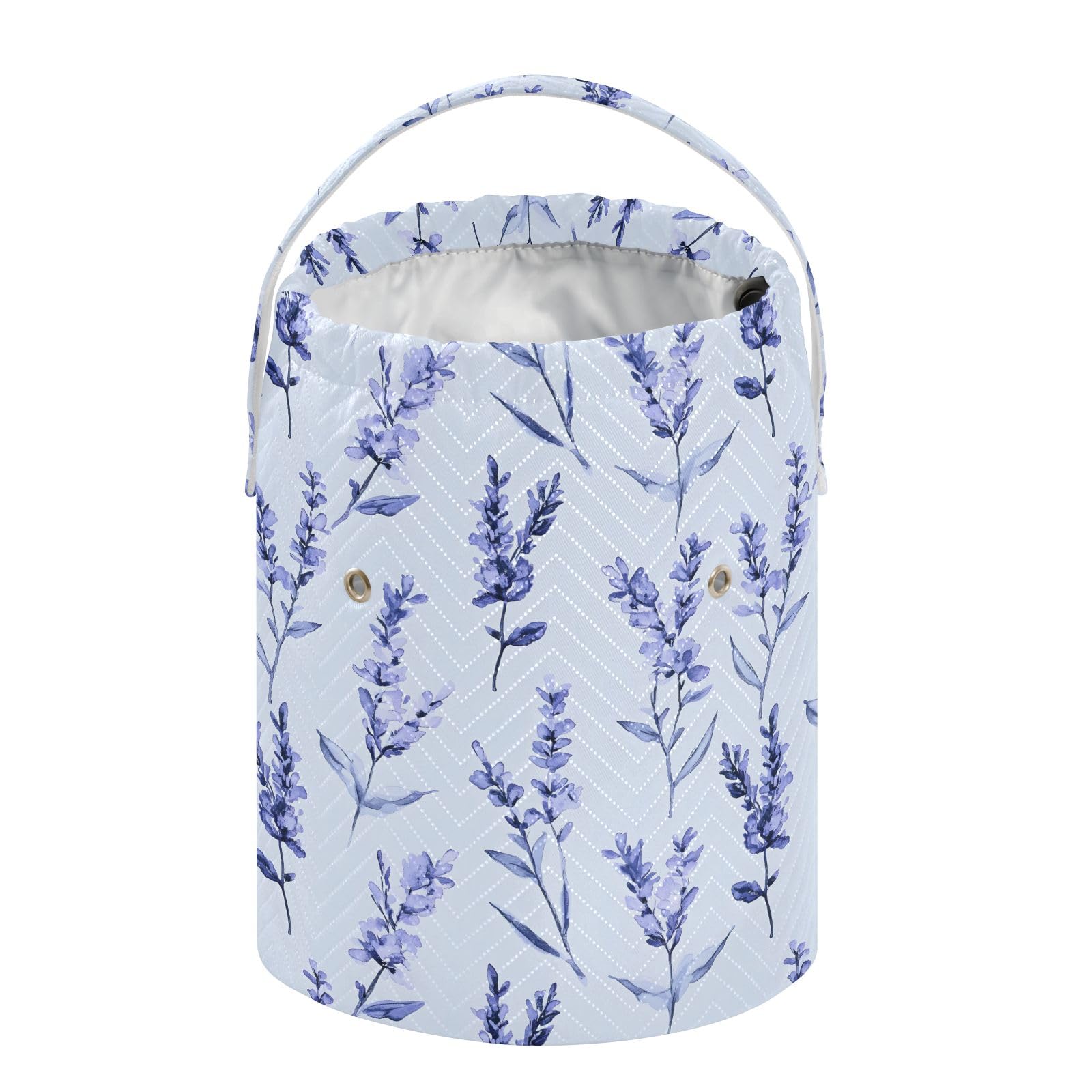 Yarn Storage Bag Small Crochet Bag Knitting Bag Organizer Lavender Blue Yarn Bags for Crocheting Basket