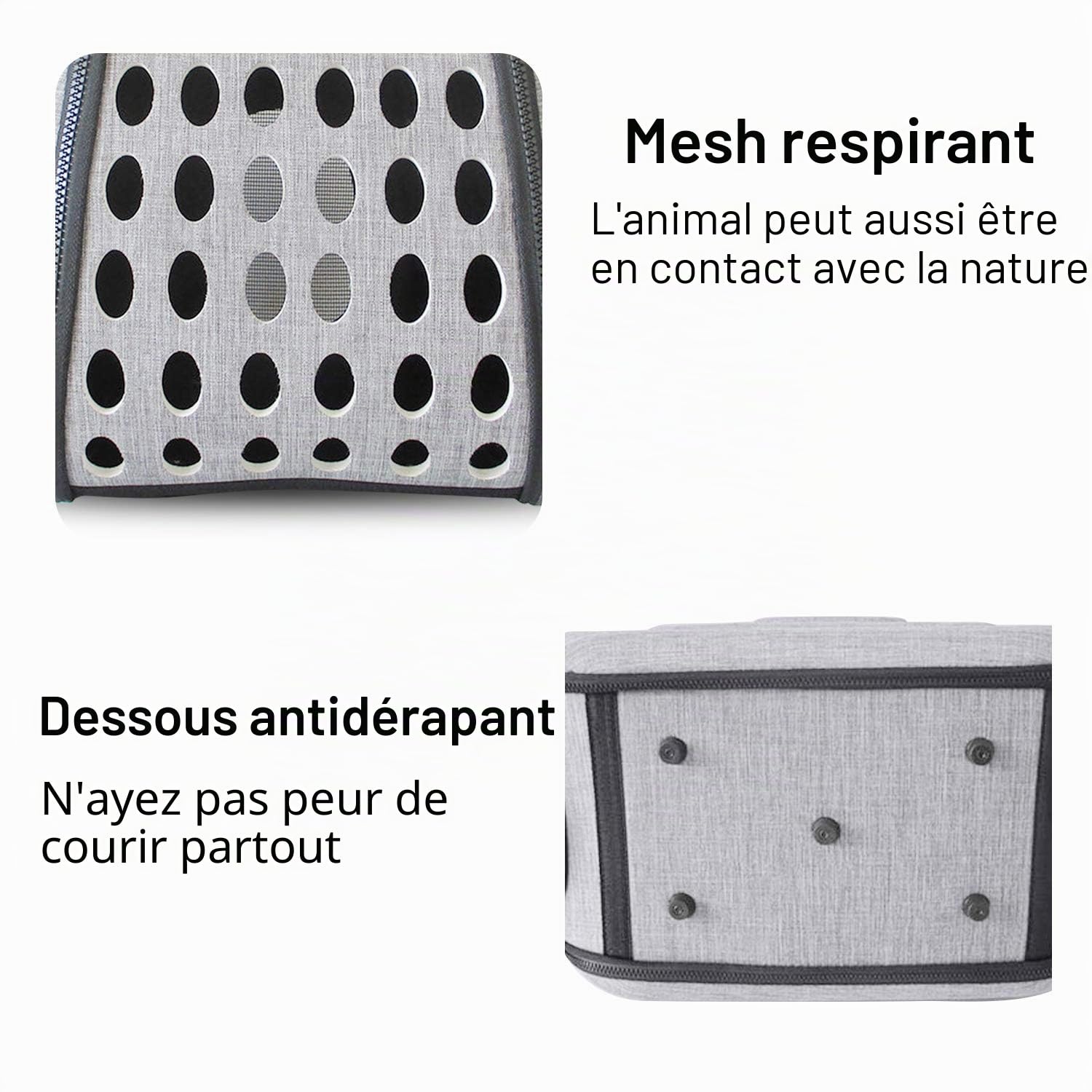 Sac de Transport pour Chat Cage Sac de Lapin Caisse Voyage pour Chat Chien Petit Transporteur de Chat Caisse de Transport pour Petits Animaux Respirable Démontable Lavable Pliable