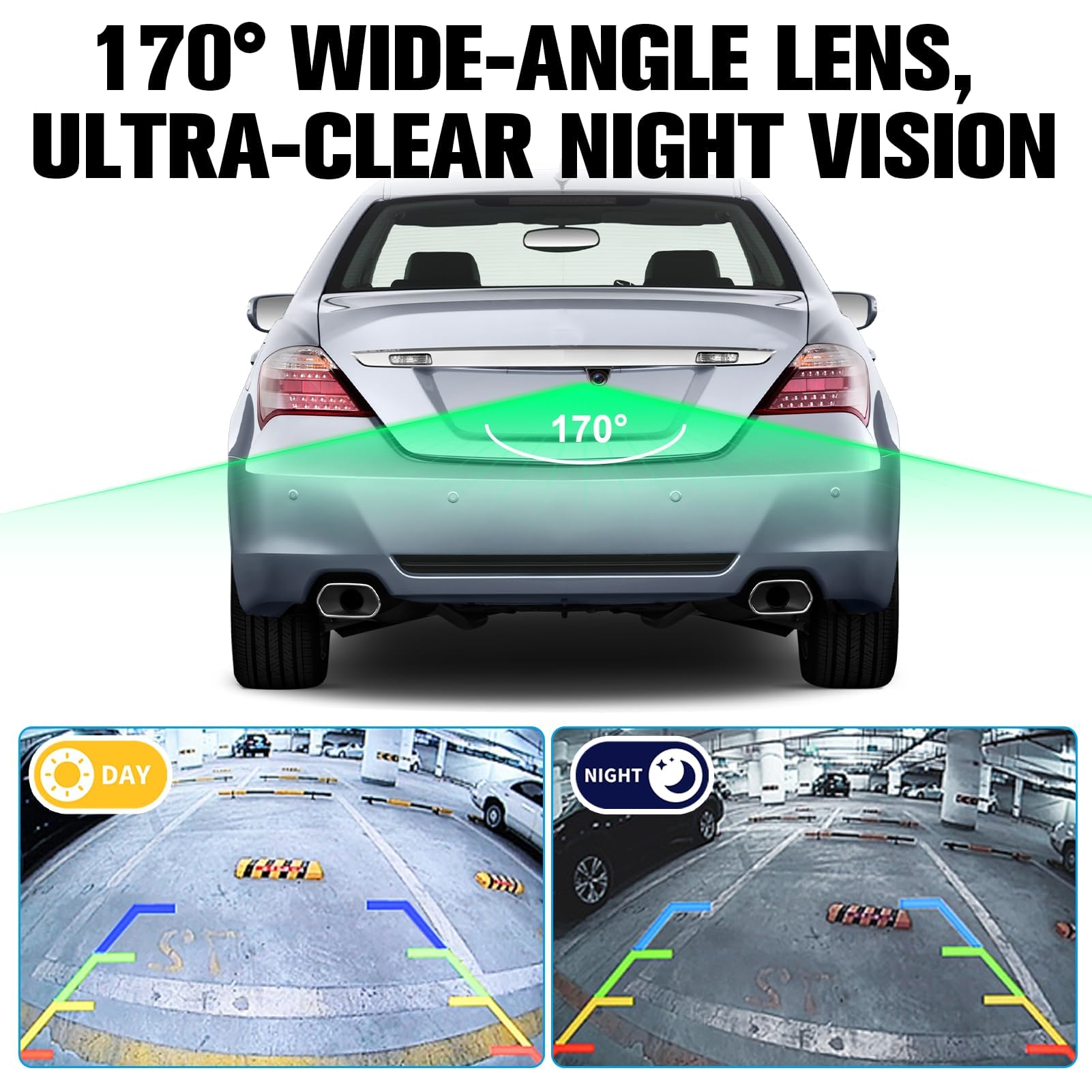 Cámara de visión Trasera PC CVBS Chip 170 Grados HD Lente Gran Angular Visión Nocturna Impermeable Cámara de visión Cámara de Visión Trasera para Bus/RV/Camión/Remolque — view 4