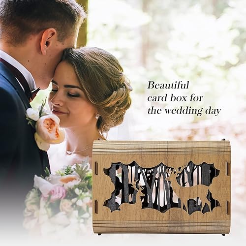 Miniatura 6 de AW BRIDAL Caja de tarjetas de acrílico para recetas, caja de tarjetas de boda, caja transparente para tarjetas con tapa, caja de tarjetas para boda,