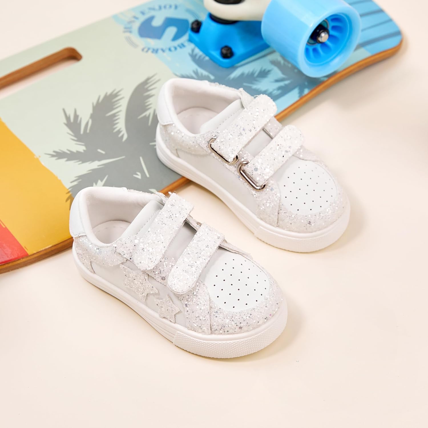 Kiderence Toddler Girls Sneakers Little Girls Running Sports Shoes(Toddler/Little Kids) - Image 5