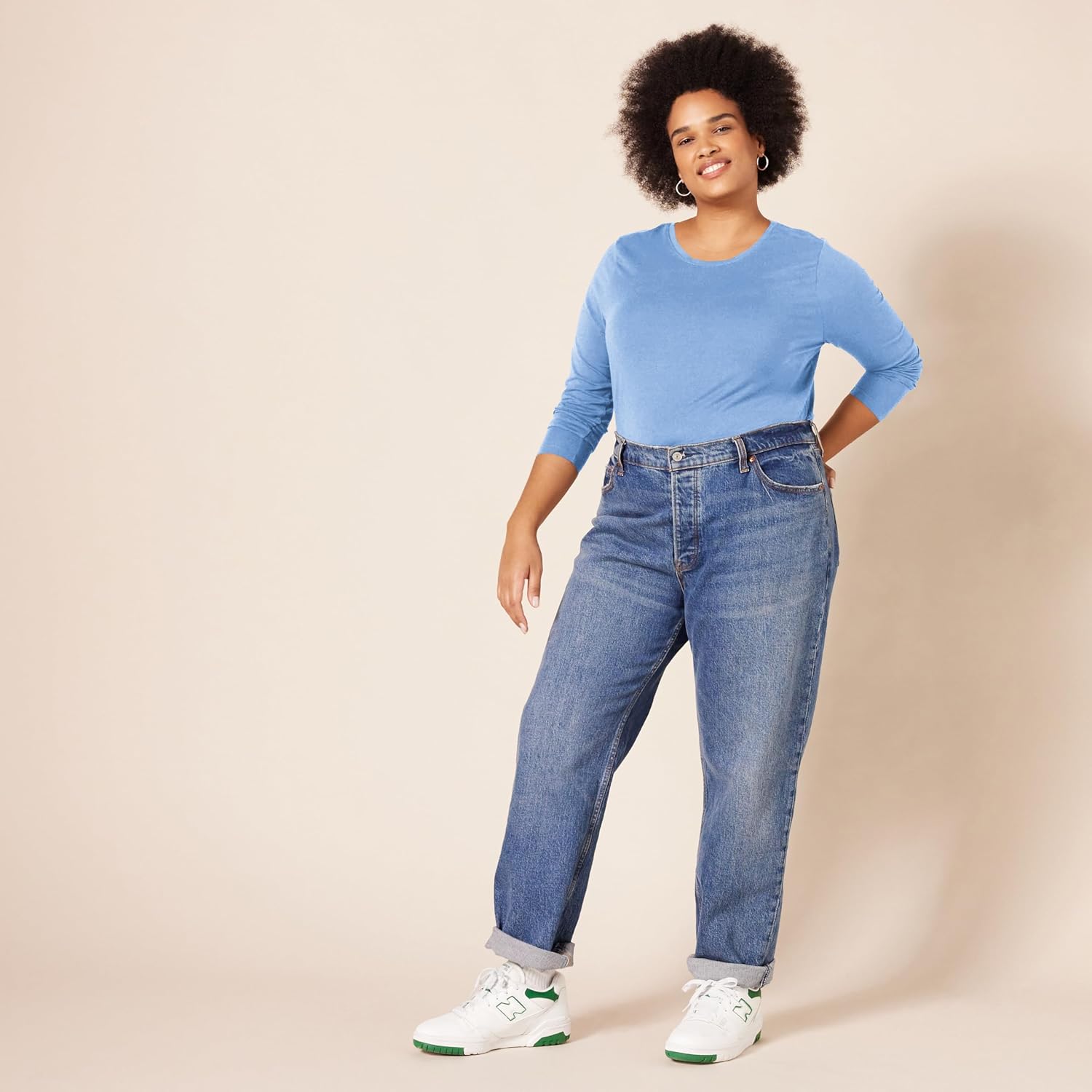 Amazon Essentials Women's Regular-Fit Long-Sleeve Crewneck T-Shirt (Available in Plus Size) - Image 8