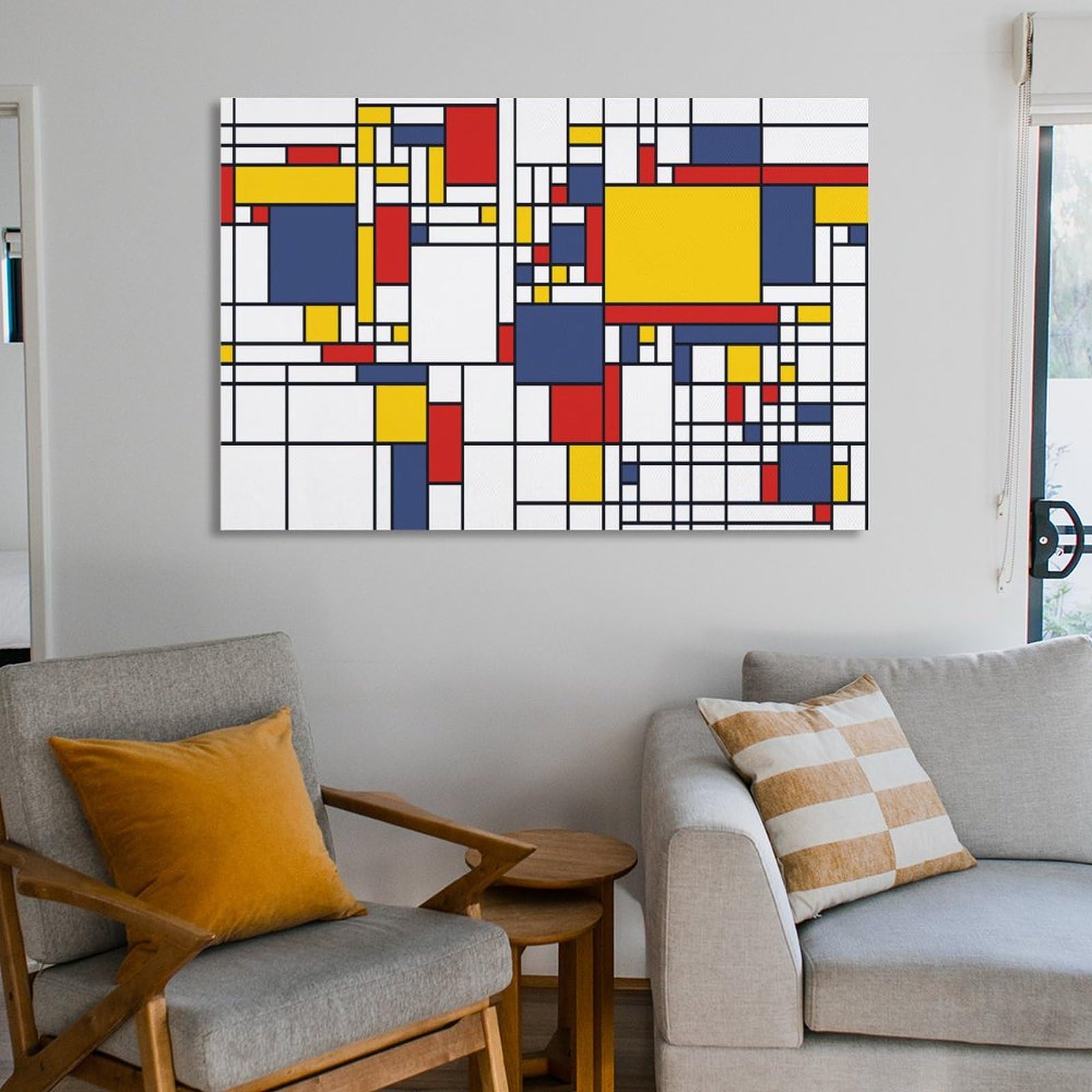 Amazon.co.jp: ピエト・モンドリアン ポスター モンドリアンのグリッド