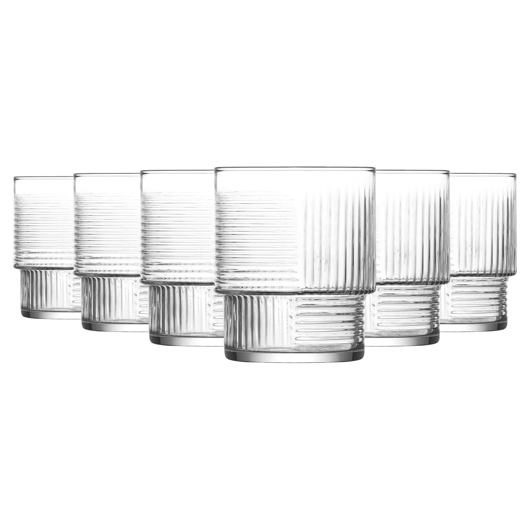 LAV - Whisky Glasses - 230ml - Clear - Pack of 6