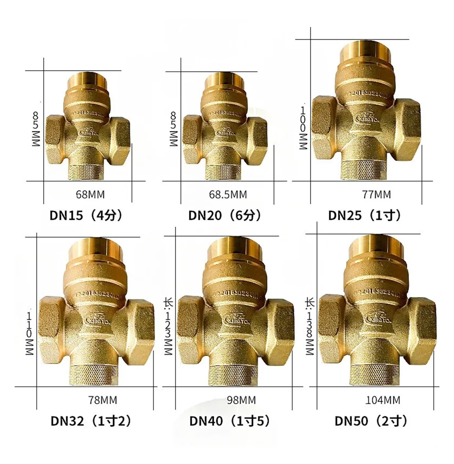Válvulas reguladoras de presión agua con manómetro, válvula mantenimiento, reductora DN15-DN50(DN40)