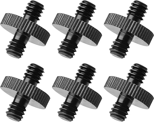 Adaptador de tornillo de trípode roscado macho de 14 pulgadas a macho de 14 pulgadas, convertidor de rosca de montaje estándar para montaje en jaula