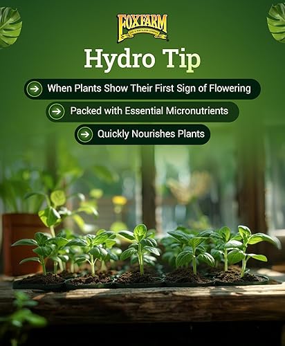 Miniatura 6 de FoxFarm Grow Big Hydro Fertilizante líquido, alimento vegetal con micro nutrientes para sistemas hidropónicos - Mejora el crecimiento vegetativo