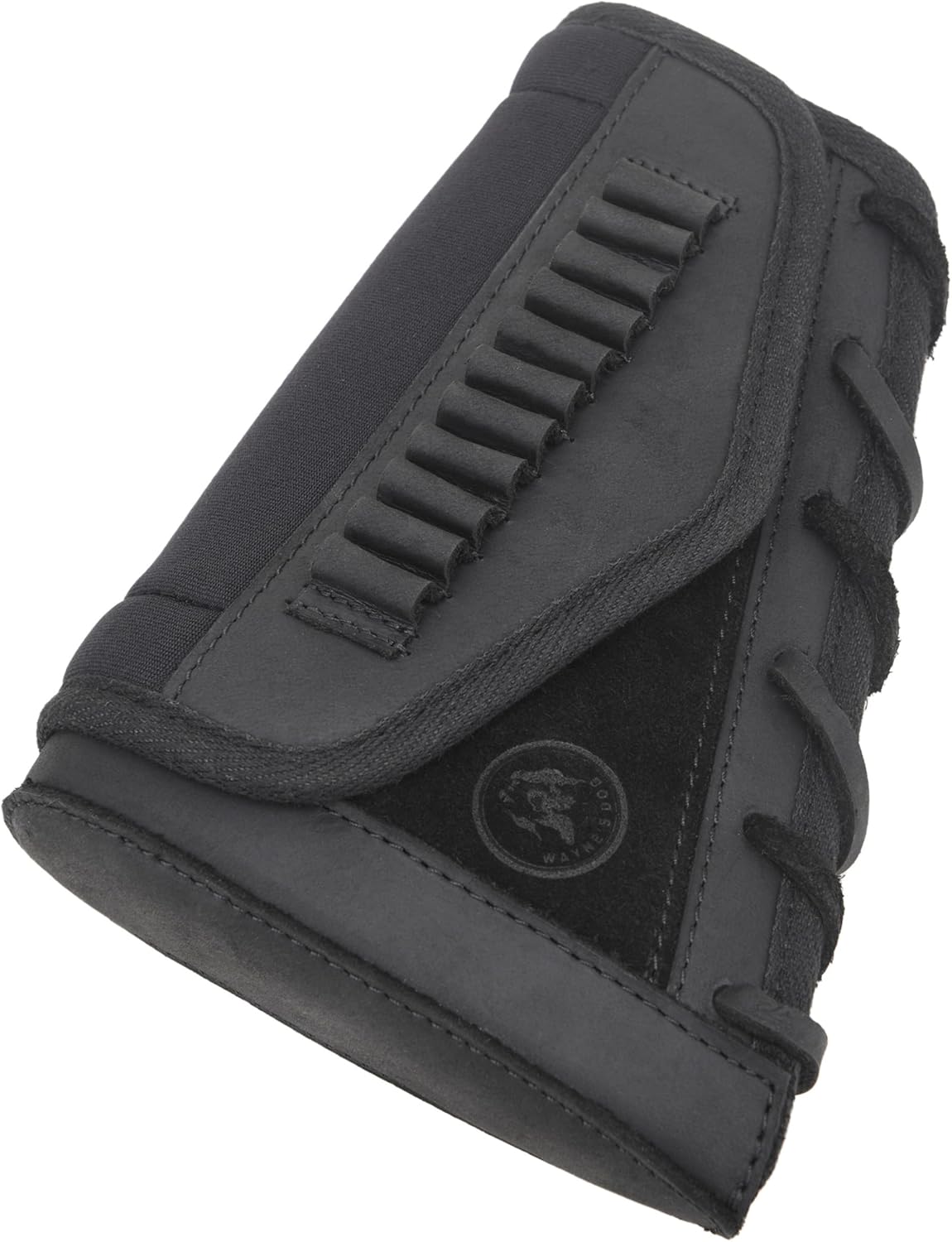 Tas Trost Leather Cheek Rest Risers Pad, Ambidextrous Rifle Recoil Pad with Cartridge Loops for .308 .45-70 .30-30 .22LR