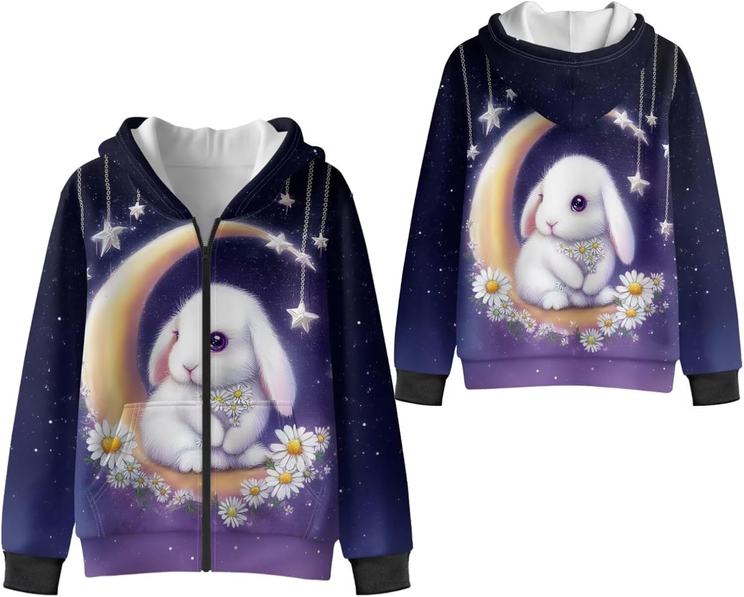 WELLFLYHOM Fleece Lined Zip Up Girls Hooded Sweatshirt 6-16 Long Sleeve Hoodies Full Zipper Top Active Sweater Cardigan