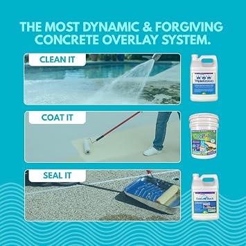 Encore Coatings Cool Pool Deck Coating - 200 sq. ft. Bundle Pack