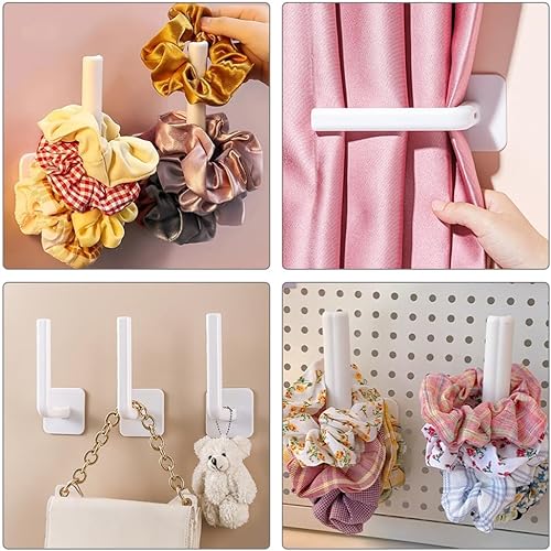 Miniatura 9 de Didiseaon 6 ganchos para sombreros, sombreros, sombreros, diadema, organizador adhesivo para sombreros, organizador de sombreros, organizador de