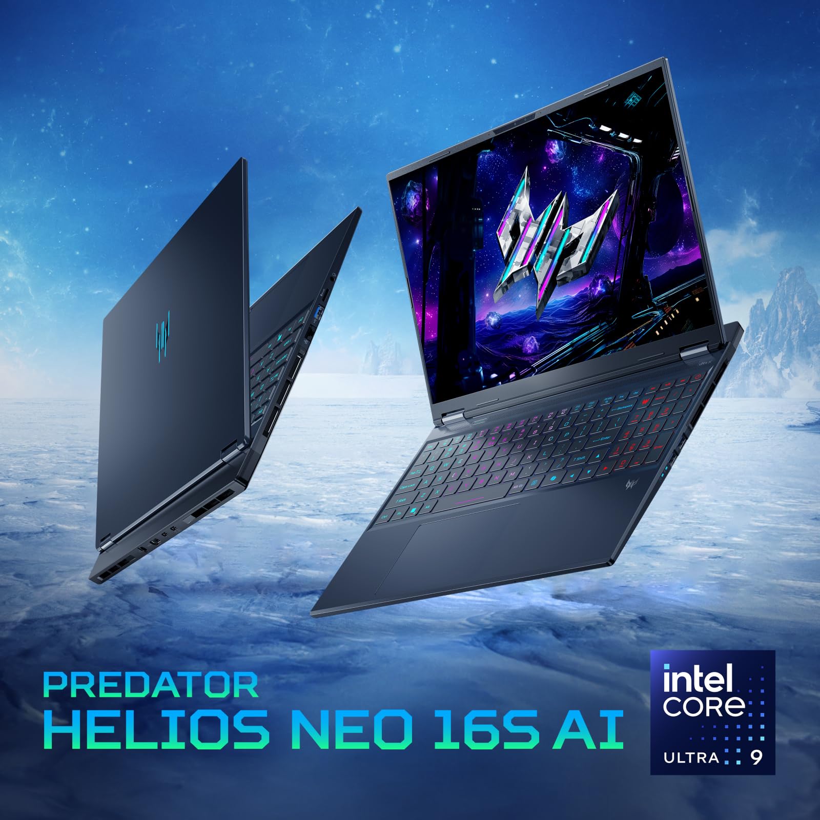 acer Predator Helios Neo 16S AI PHN16S-71-976U Notebook Gaming, NVIDIA GeForce RTX 5070 8 GB GDDR7, Intel Core Ultra 9 275HX, RAM 32 GB DDR5, 2 TB SSD, Display 16" OLED 240 Hz DDS, Windows 11 Home