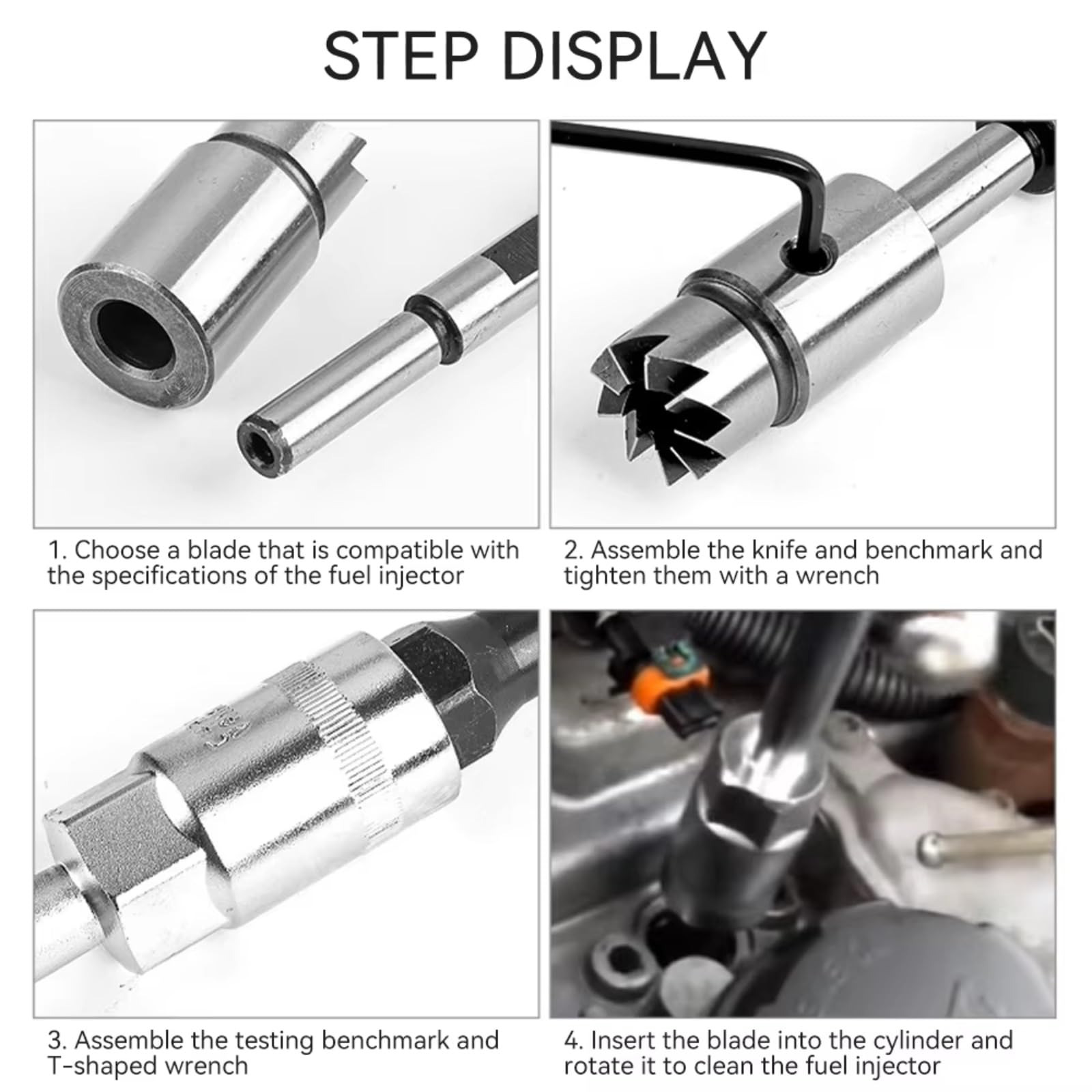 Set utensili professionali 11 Pezzi Set Utensili Taglierina Sedile Iniettore Diesel Auto Alesatore Rimozione Carbonio Strumenti Riparazione Puliti Kit Attrezzi La Casa Con Utensili Manuali