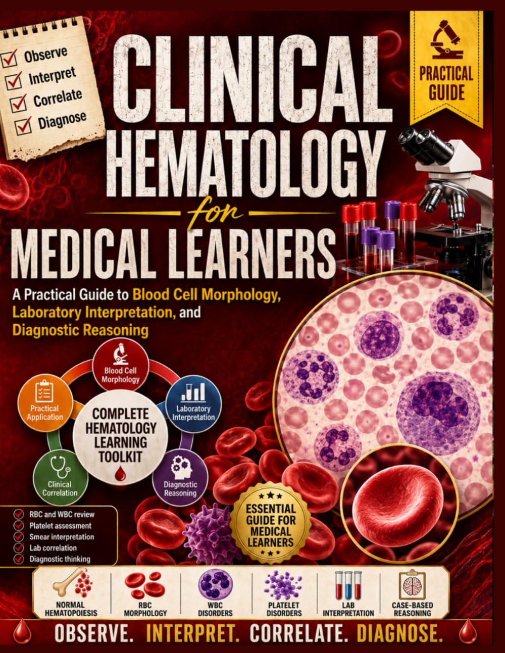 Clinical Hematology for Medical Learners: A Practical Guide to Blood Cell Morphology, Laboratory Interpretation, and Diagnostic Reasoning
