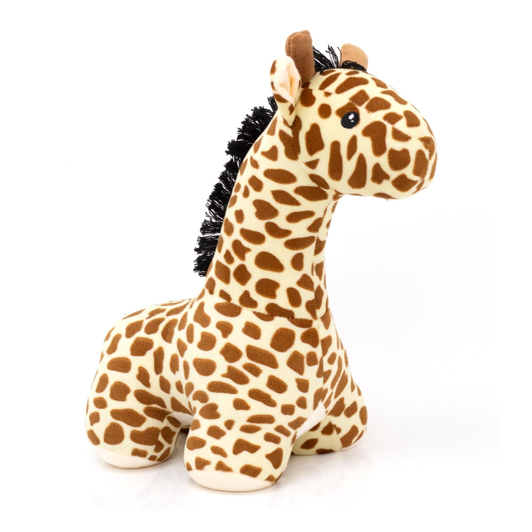 Carousel Home Orange Giraffe Fabric Door Stop, 1.5Kg Weighted Animal Door Stopper Decorative Jungle Style Home Doorstop - 30Cm