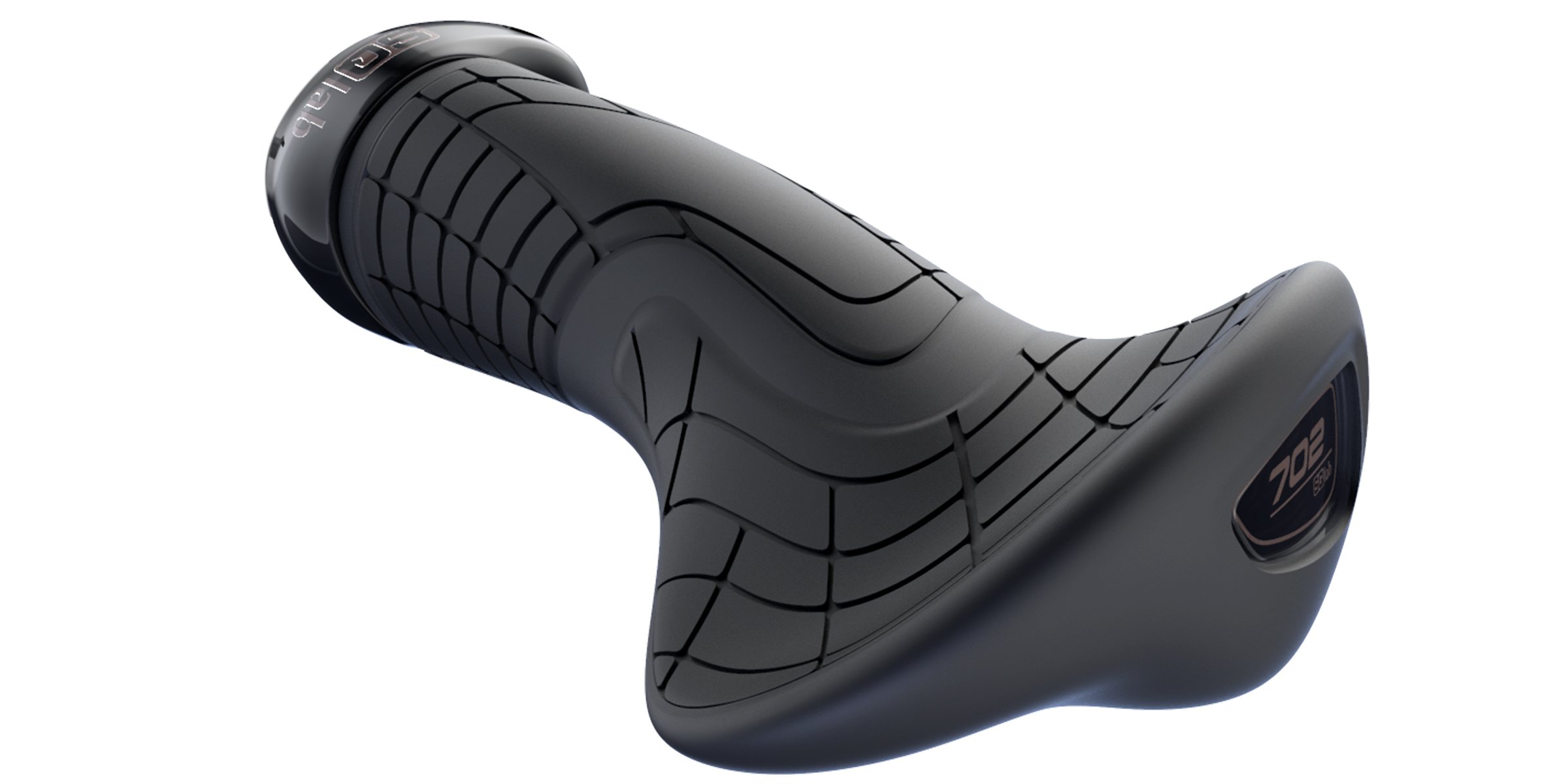 SQ LAB 702, Manopole Per, Impugnature Bicicletta Unisex Adulto, Nero, M