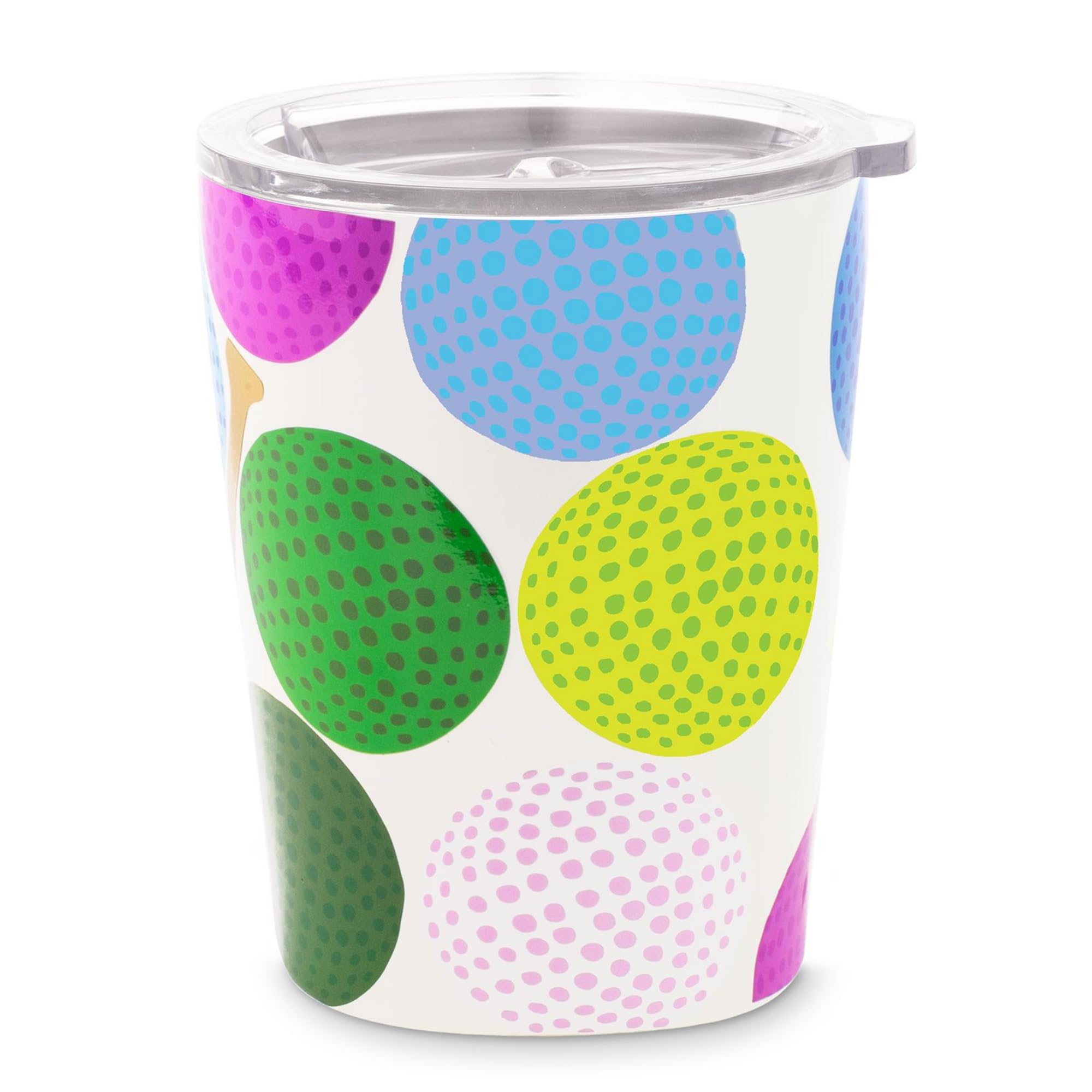 kate spade new york Small Insulated Coffee Cup with Lid, Double Walled Stainless Steel Mug, 12oz Coffee Tumbler (Mini Golf) - Image 2