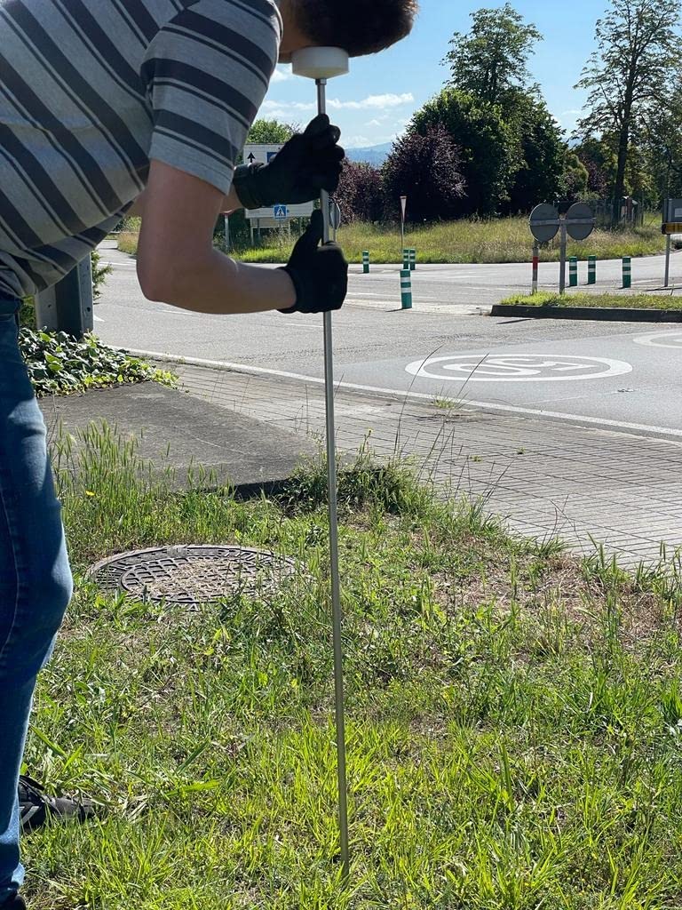 GEOFONO, TROMPETA DE ESCUCHA DETECCION FUGAS EN TUBERIAS DE AGUA, FUGAS DE AGUA, ACERO INOXIDABLE, DEMONTABLE.