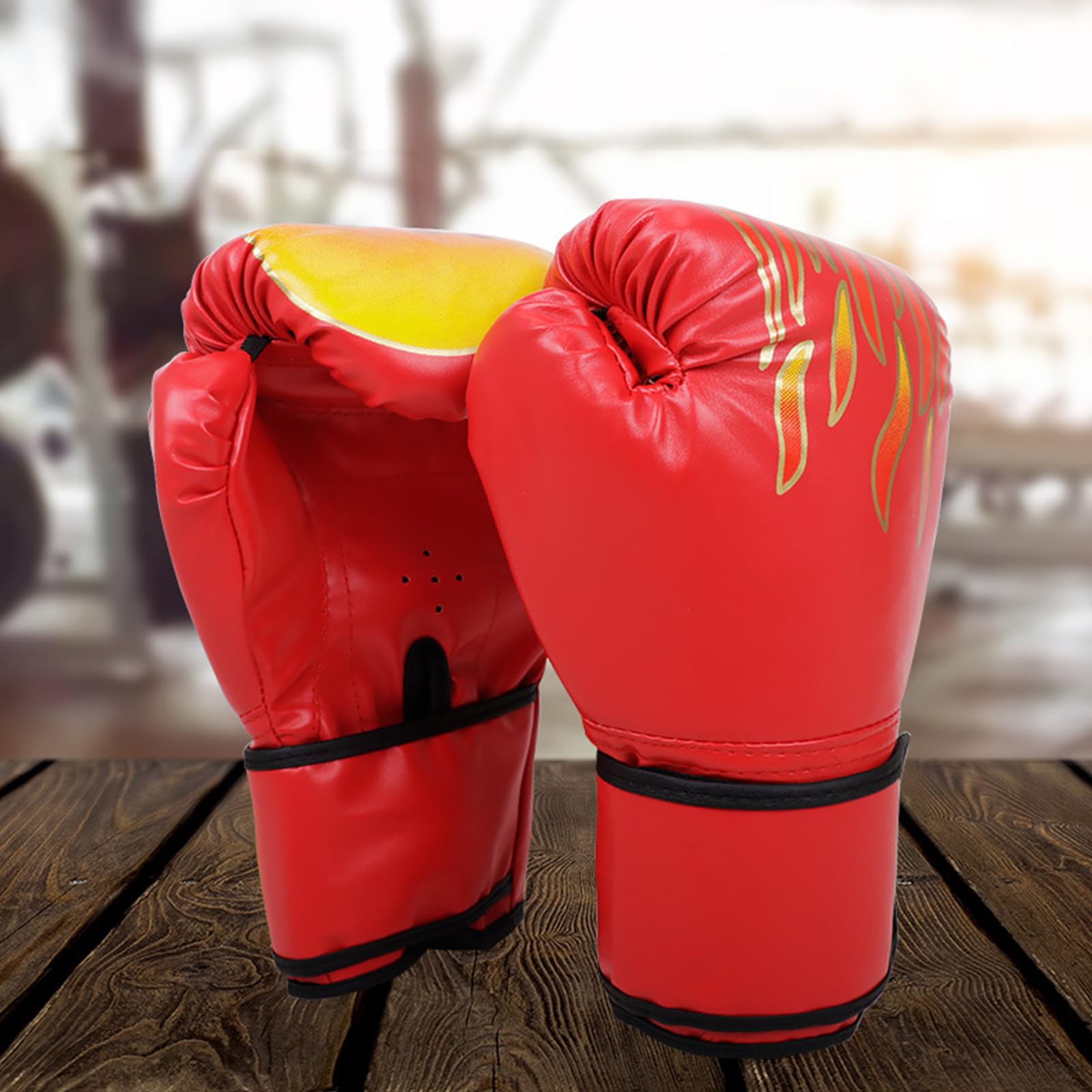 Guantoni da boxe bambini 6OZ con chiusura regolabile - Set professionale per allenamento kickboxing, Muay Thai e MMA, ideale per ragazzi e ragazze 3-10 anni