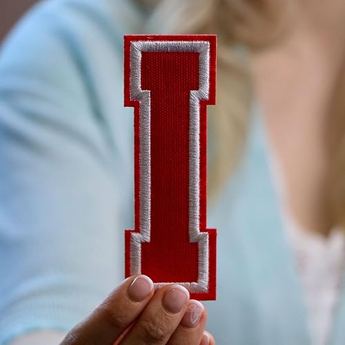 Miniatura 558 de Parches de letras termo-adhesivas de alta calidad – Lindas letras para ropa – Parche universitario para ropa – Letras bordadas de 4 1/2 parches