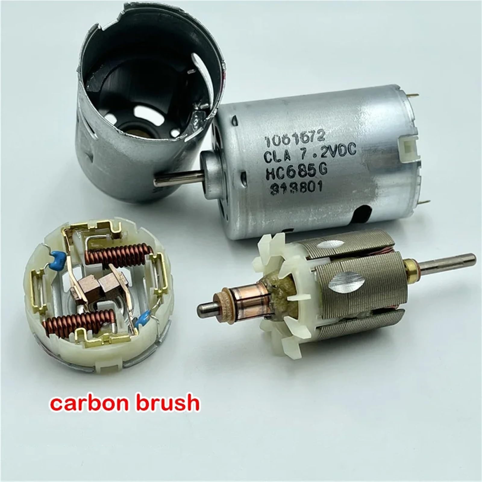Silnik 545 DC 3,7 V-7,4 V 23500 obr./min wysoka prędkość z wentylatorem chłodzącym silnik szczotka węglowa zabawka model elektryczna wiertarka ręczna dmuchawa