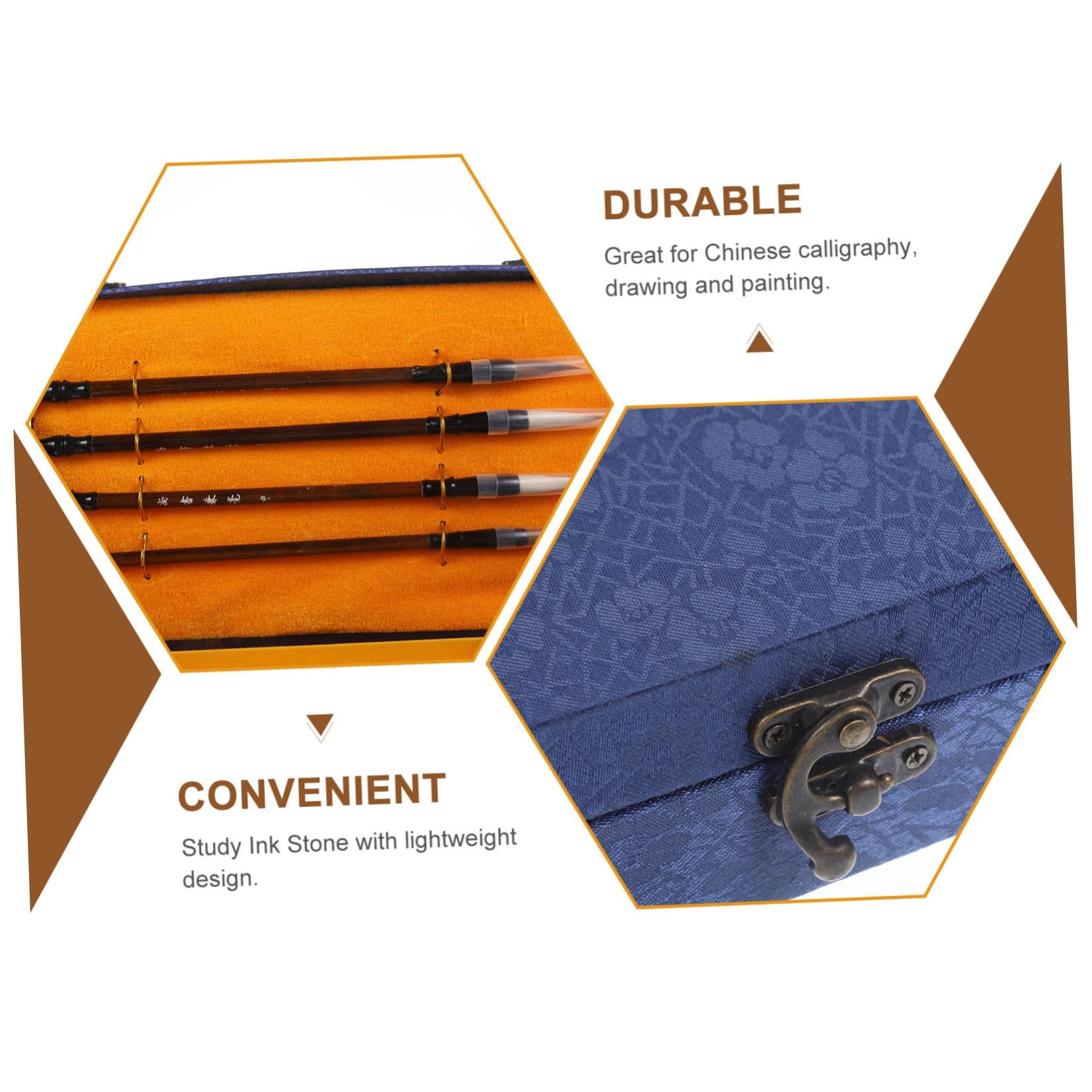 Homoyoyo Set Per Calligrafia Cinese Pennelli Da Scrittura, Bastoncino e Pietra Per Inchiostro, Kit Portatile Per Studenti, Pratica Calligrafica e Esercizi Di Scrittura