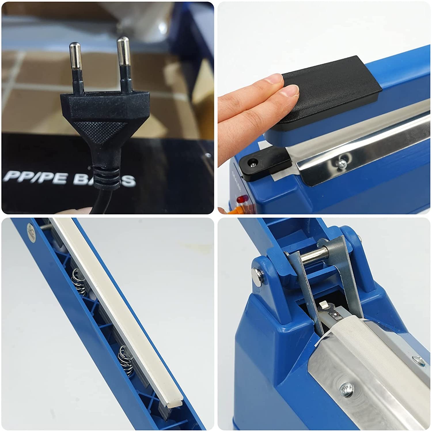 Heißsiegelgerät 300 mm Balkenschweißgerät 3 mm Dichtungsbreite Temperaturkontrolle für Mylar PP PE Beutel