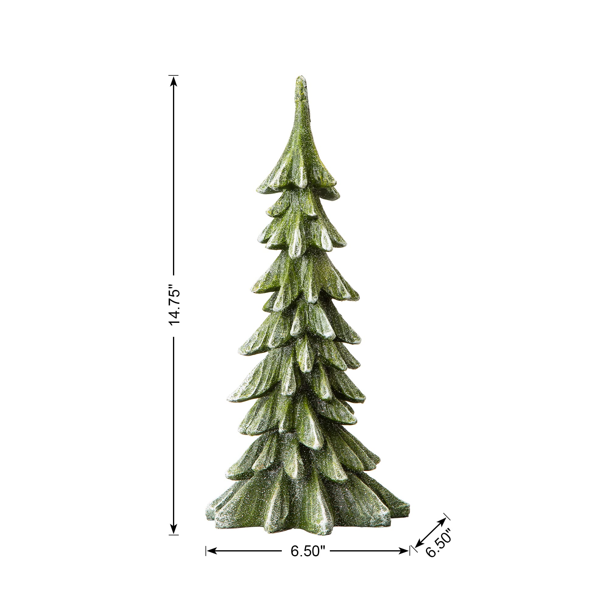 Amazon.com: glitzhome Hand-Painted Resin Christmas Tree Tabletop