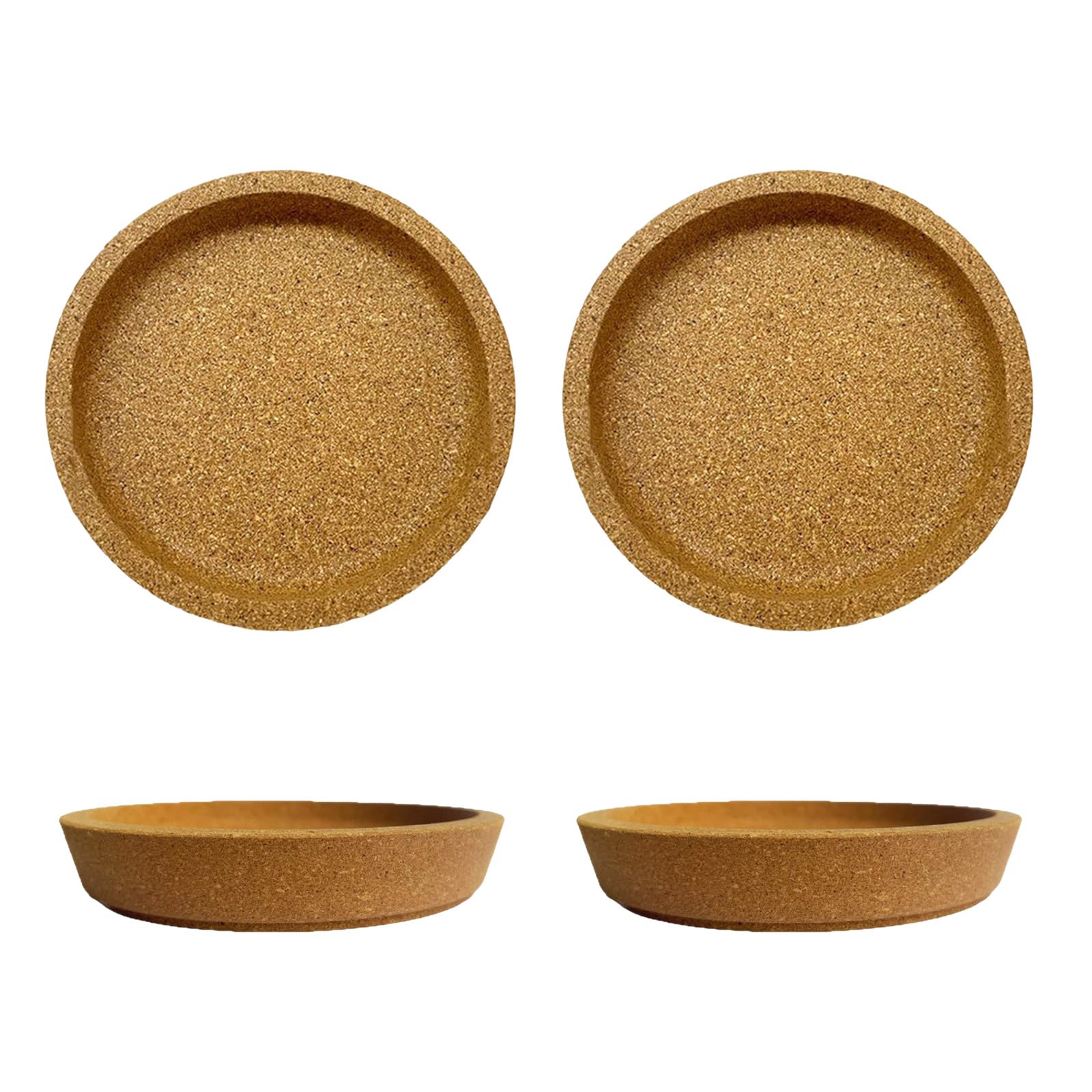 Tsophreniq Multipacks Cork Table Coasters Featuring Deeper Recessed Center to Protect Surfaces From and Scratches 4 Inch Drink Protectors Table Security Mats