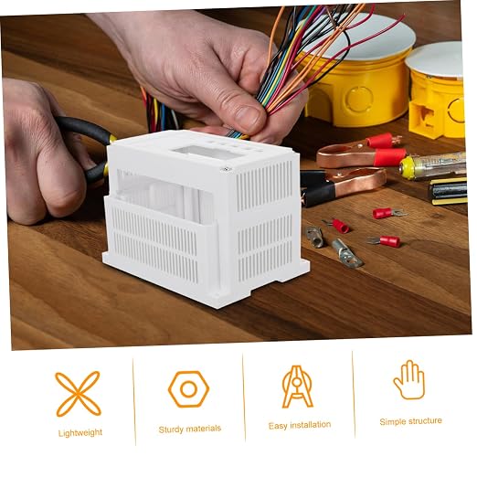 Caja de Encapsulado Eléctrico Industrial de Plástico para Electrónica, Multipropósito, Diseño Moderno, Color Blanco miniatura 9