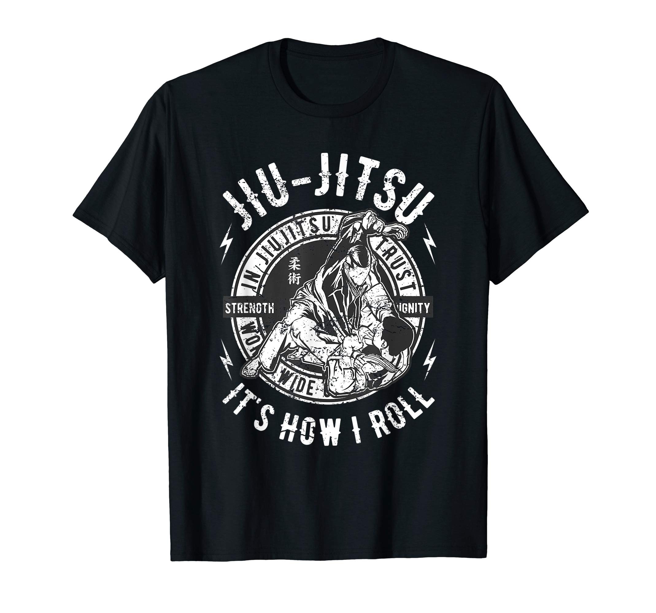 Funny BJJ Tshirt Brazilian Jiu Jitsu Tee It's How I Roll T-Shirt