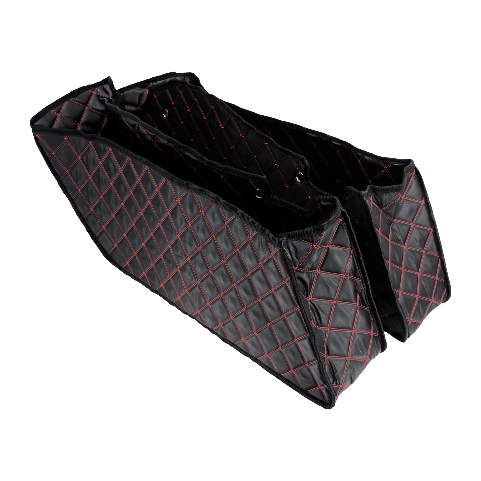 Motorrad Drop-In Satteltasche Liners Nicht Stretched Non-Tapered Passt Für Harley Facotry Satteltasche Hosen Touring Road King Road Glide Street Glide Electra Glide 2014-2023 Rotes Gewinde