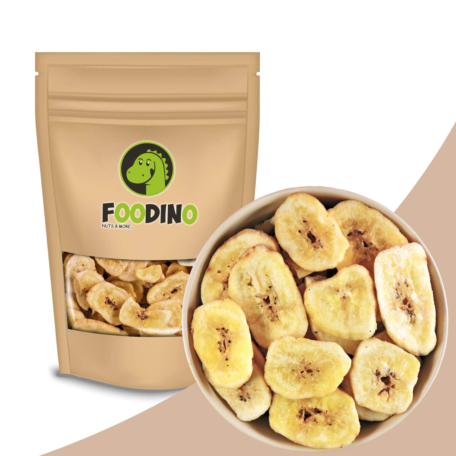 FOODINO 5kg Bananenchips getrocknet geröstet ungeschwefelt ungesüßt