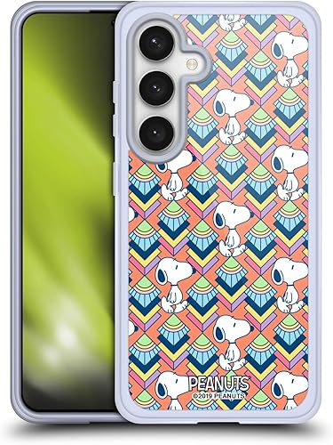 Miniatura 375 de Head Case Designs Funda de gel con licencia oficial de Peanuts Pastels Snoopy Deco Dreams [protección de grado militar] compatible con Samsung