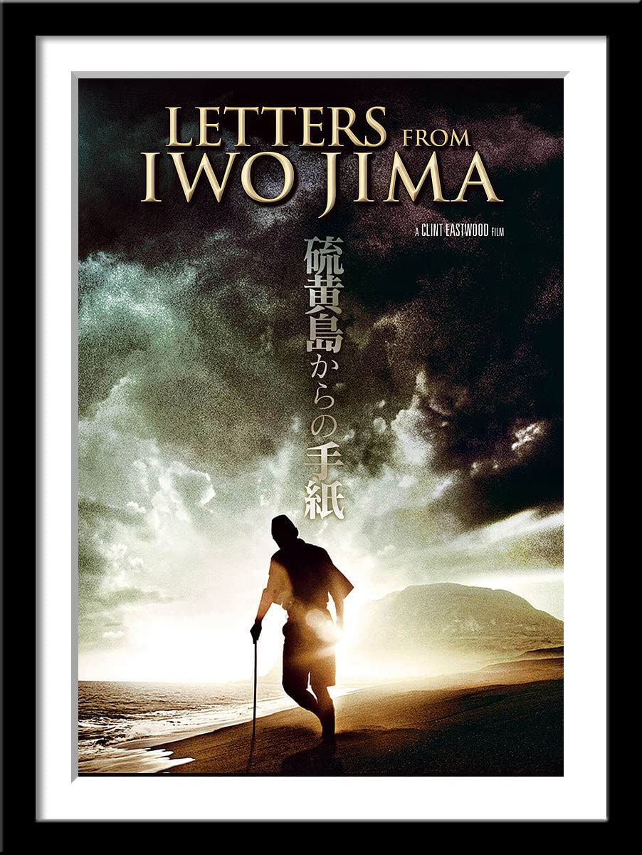Tallenge - Letters from Iwo Jima - Clint Eastwood Directed Hollywood War Classic - Movie Poster - Small Framed Poster(Paper,12x17 inches, Multicolour)