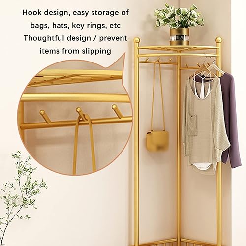 Miniatura 5 de LXBAMKEA Perchero para ropa soporte de almacenamiento movible de una sola parte inferior organizador portátil de entrada dormitorio estante de ropa