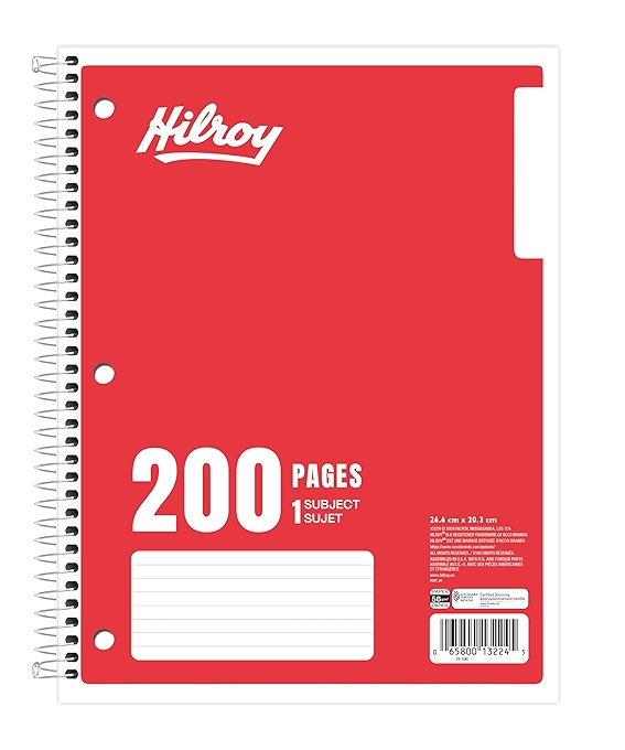 Hilroy 1-Subject 活页笔记本