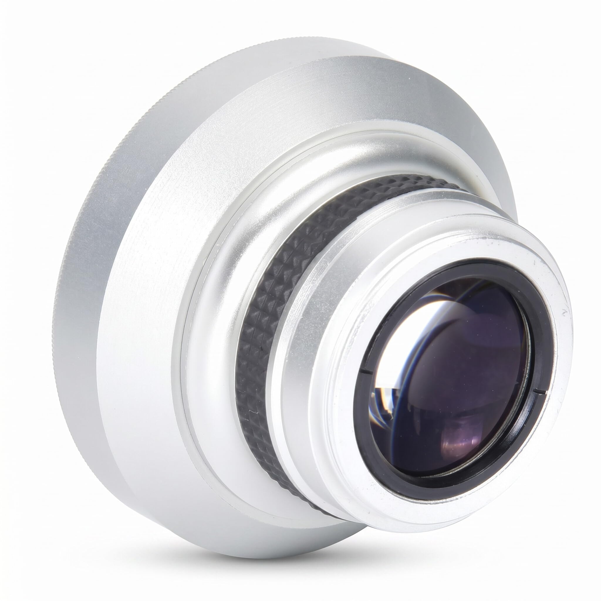37mm 0.25X Super Fisheye Lens Additional Lens, Fish Eye Lens Phone, Silver Strong Applicability, for Macro Closeup for 37mm Caliber Camera Lenses