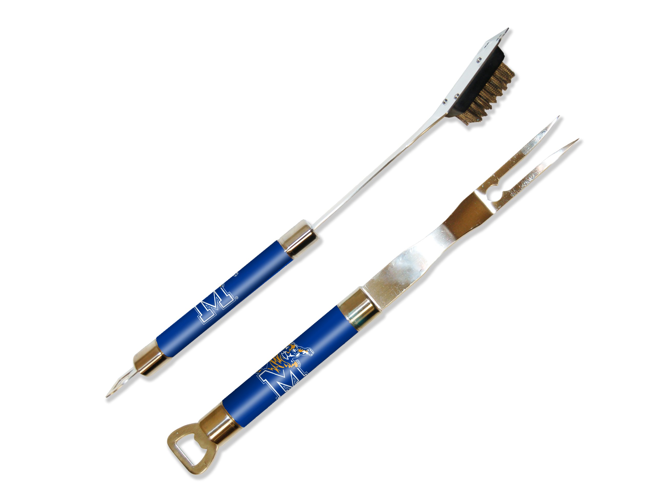 The Northwest Company NCAA Memphis Tigers Barbeque Fork and Grill Cleaner Set