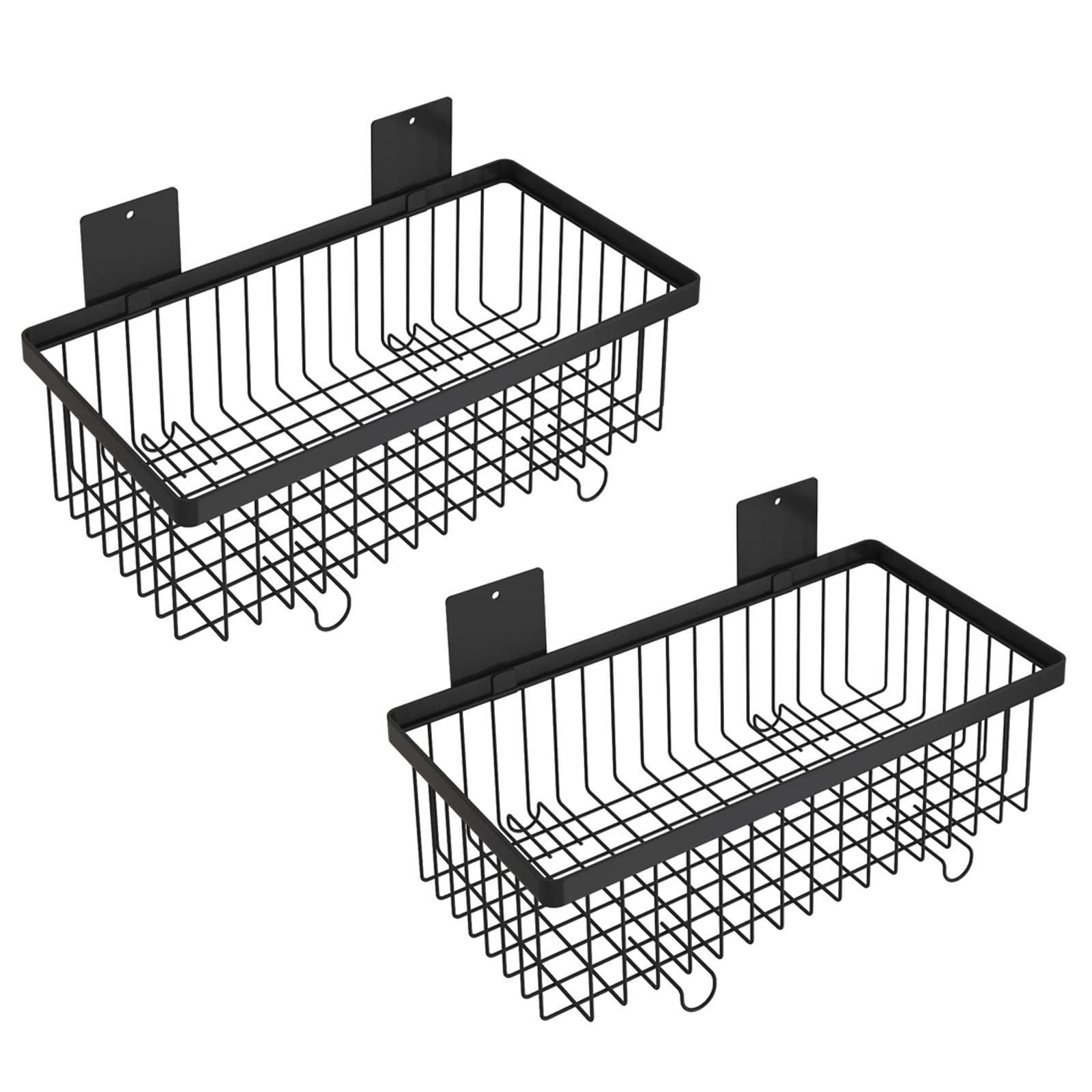 HJXGQJM Estante De Frutas Frutero De 2 Pisos Cesta De Frutas Metálica,Cesta De Almacenamiento Montada En La Pared, Cesta De Frutas Y Vegetales De Metal Estante para Frutas y Verduras(Noir)