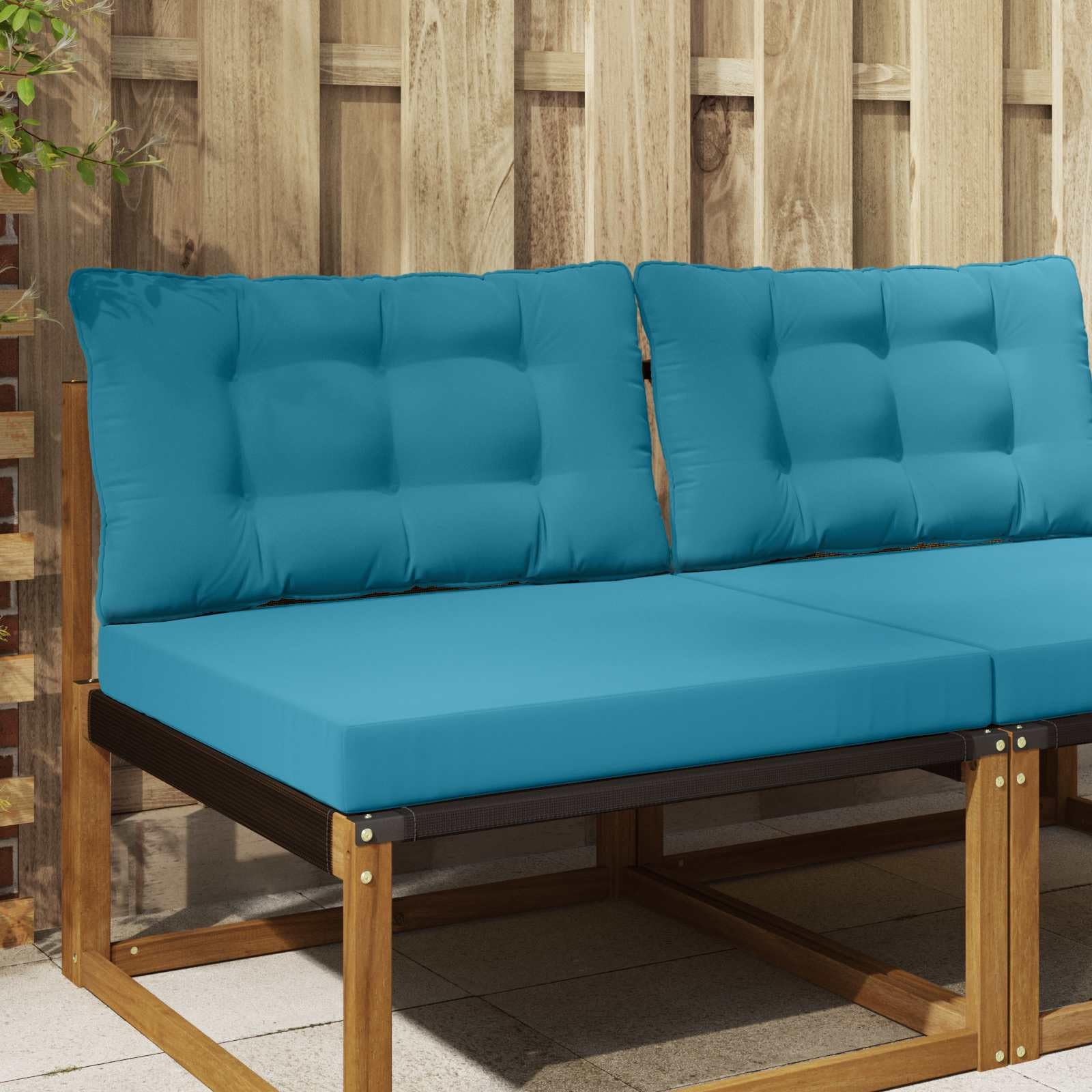 Coussins de canapé extérieur pour chaise de jardin terrasse balcon et salle à manger bleu roi
