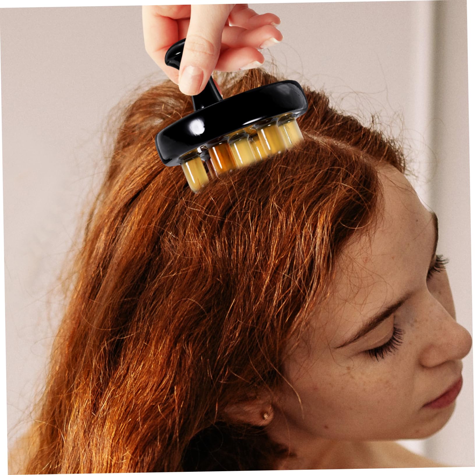 FOMIYES 1pc Massager Hair Comb for Men Ox Horn Massaging Comb Acupoint Treatment Comb Head Massage Tool Beard Shaping Comb Natural Comb Hair Comb Detangling Combs for Men Scalp Black Horns